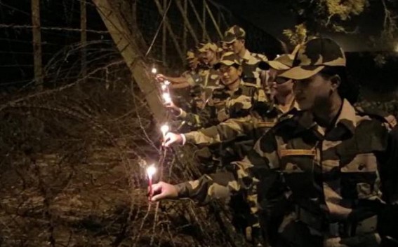 Diwali preparations on peak in Tripura : BSF celebrated on Diwali eve Diwali preparations on peak in Tripura : BSF celebrated on Diwali eve